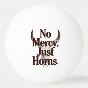 Pelota De Ping Pong Sin Misericordia Solo Cuernos Cráneo de Longhorn B
