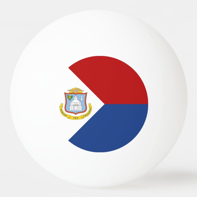 Pelota De Ping Pong Sint Maarten Flag (Anverso)