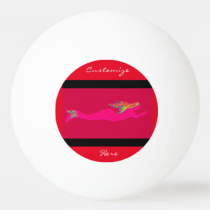 Pelota De Ping Pong sirenas rosadas