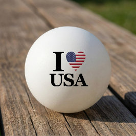 Pelota De Ping Pong Sirva Espíritu: "❤️ EEUU" Ping Pong Ball