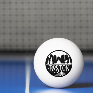 Pelota De Ping Pong Skyline de Boston