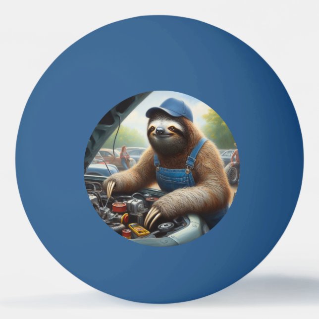 Pelota De Ping Pong Sloth Mechanic (Anverso)