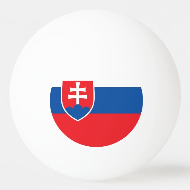 Pelota De Ping Pong Slovakia Flag (Anverso)