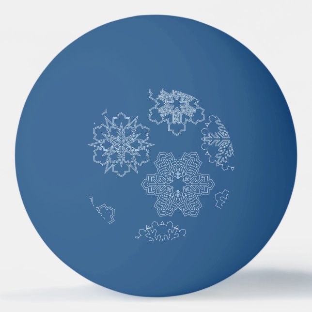Pelota De Ping Pong Snowflake (Anverso)