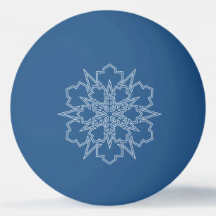 Pelota De Ping Pong Snowflake