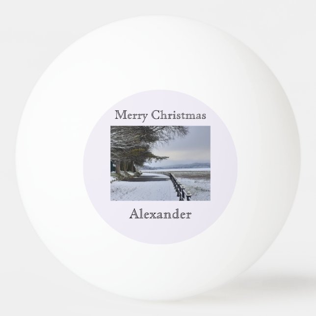 Pelota De Ping Pong Snowy Morning (Anverso)