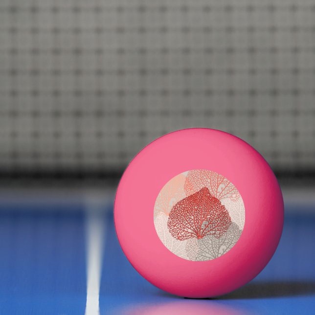 Pelota De Ping Pong Sombra de Coral (Neto)