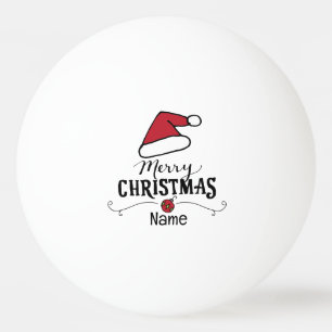Pelota De Ping Pong Sombrero de Santa Feliz Navidad 