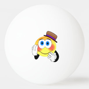 Pelota De Ping Pong Sonriente con personalizado gorra