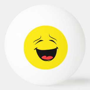 Pelota De Ping Pong Sonriente Emoji de cara feliz