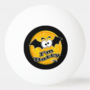 Pelota De Ping Pong Soy Batty Naranja y Yellow Swirl