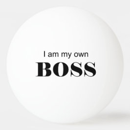 Pelota De Ping Pong ¡Soy mi propio jefe!