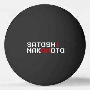 PELOTA DE PING PONG SOY SATOSHI NAKAMOTO PING PONG BALL