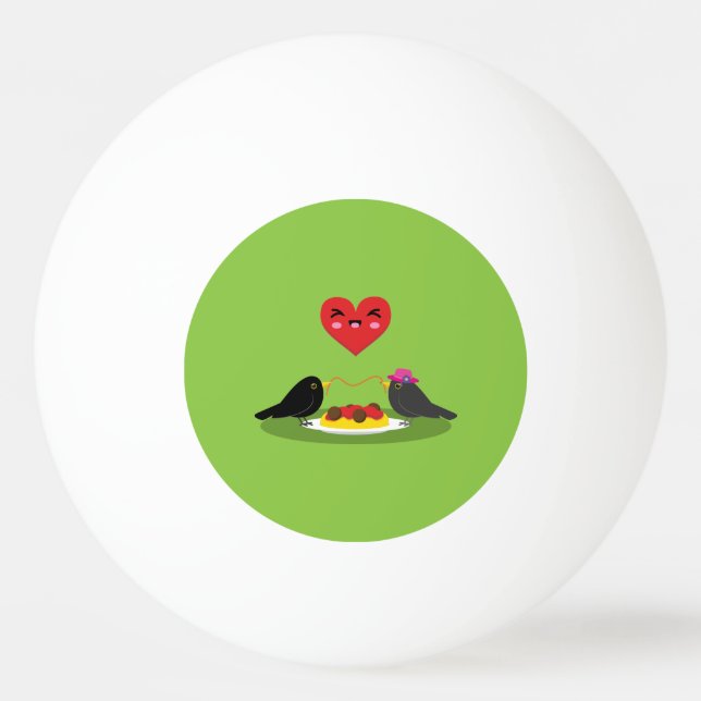 Pelota De Ping Pong Spaghetti Meatball Romantic Date (Anverso)