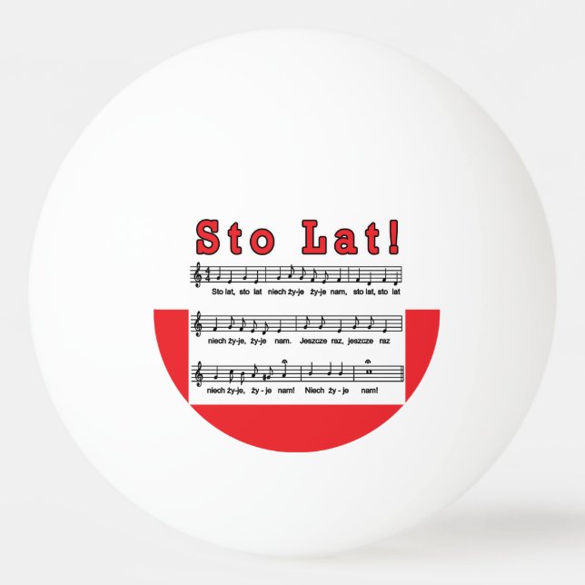 Pelota De Ping Pong ¡Sto Lat! Canción (Anverso)