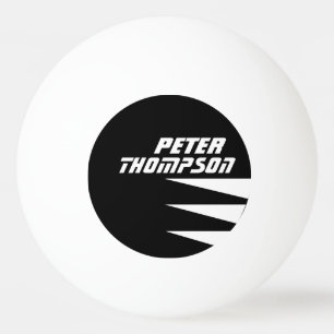Pelota De Ping Pong su nombre logotipo mesa de ping-pong-ball