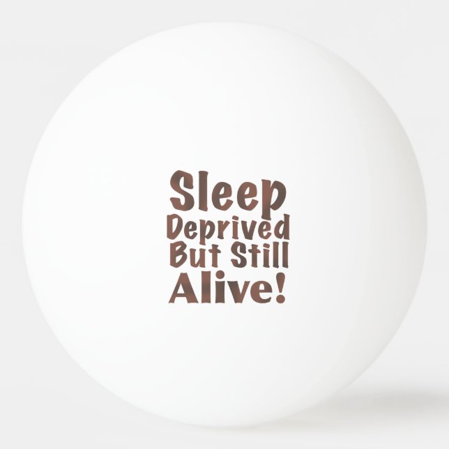 Pelota De Ping Pong Sueño privado pero aún vivo en Brown (Anverso)