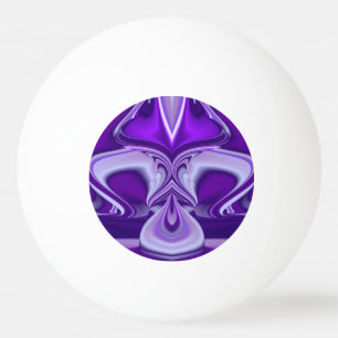 Pelota De Ping Pong Sueños del arcoiris de flores moradas