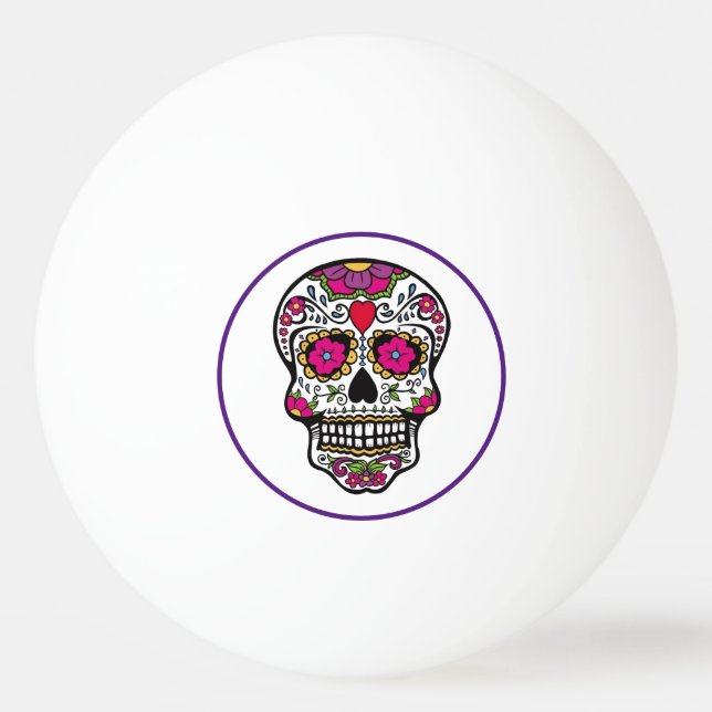 Pelota De Ping Pong SUGAR SKULL Ping Pong Ball (Anverso)