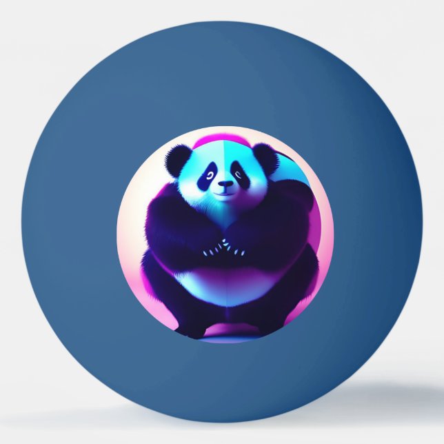 Pelota De Ping Pong Sumo Panda El Gnasher De Bambú, Ping Pong Ball (Anverso)