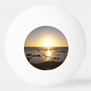 Pelota De Ping Pong Sunset de la playa de Kalbarri