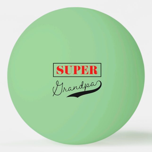Pelota De Ping Pong Super Abuelo (Anverso)