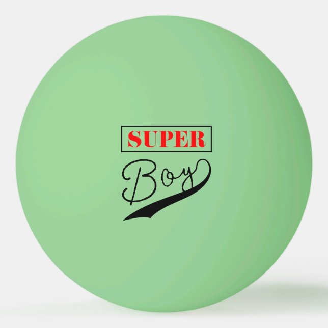 Pelota De Ping Pong Super Boy (Anverso)