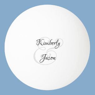 Pelota De Ping Pong Sus nombres de guión, negro y gris