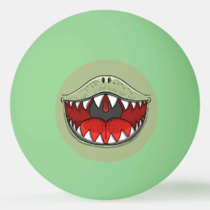 Pelota De Ping Pong T-rex Dinosaur Mouth Kids Personalizado