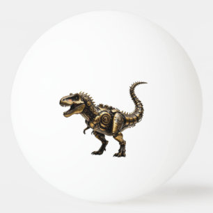 Pelota De Ping Pong T-Rex Mech Steampunk – Bestia Dinosaurio de Latón