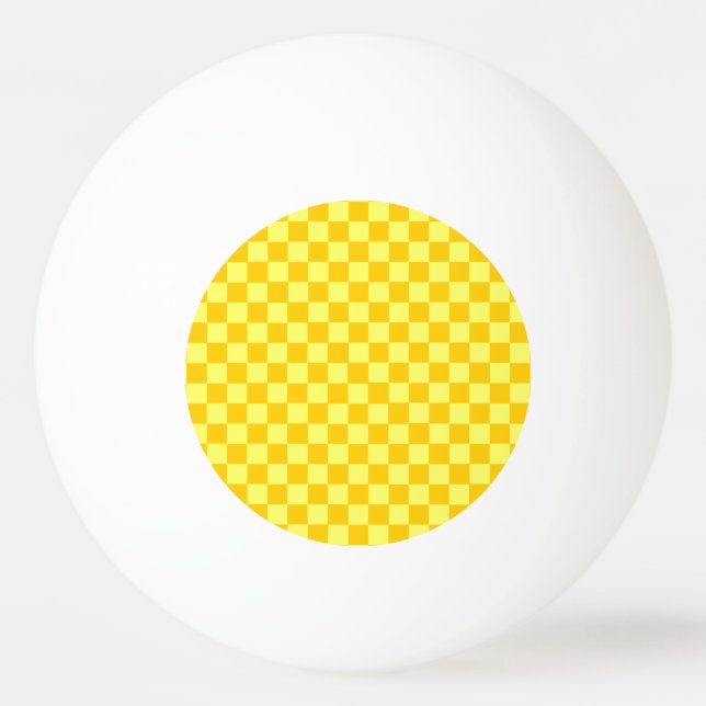 Pelota De Ping Pong Tablero amarillo combinado de ShirleyTaylor (Anverso)
