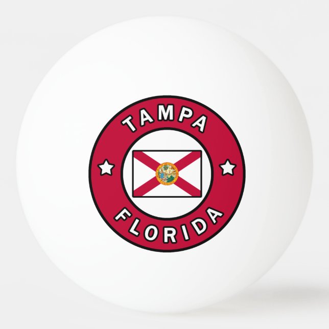 Pelota De Ping Pong Tampa Florida (Anverso)