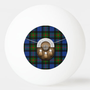 Pelota De Ping Pong Tartán y escarcela de los montañeses de Escocia