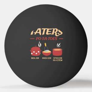 Pelota De Ping Pong Táteres Po-ta-Toes Hervir Em Mash Em Pégale Em E