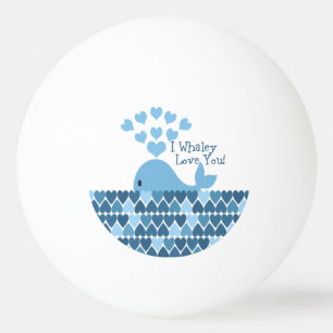 Pelota De Ping Pong ¡Te Quiero! Azul
