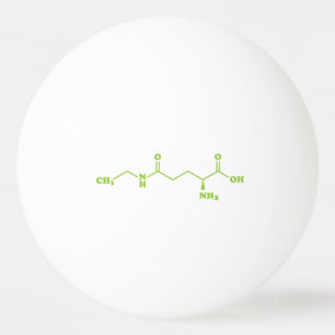 Pelota De Ping Pong Tea Theanine Molecular Chemical Formula
