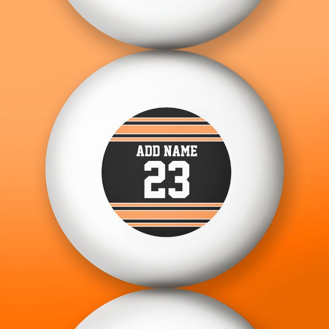 Pelota De Ping Pong Team Jersey con nombre y número personalizados (Custom Ping Pong Balls)