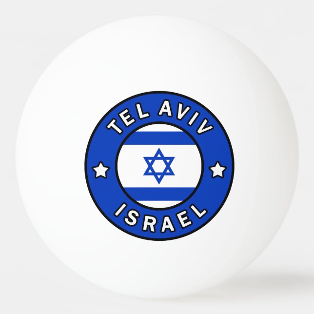 Pelota De Ping Pong Tel Aviv Israel (Anverso)
