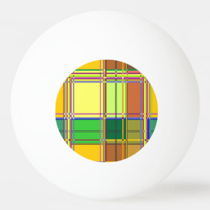 Pelota De Ping Pong Tela Colorida Caribeña Madras Tartán