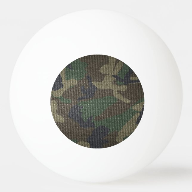 Pelota De Ping Pong Tela de Camo del arbolado (Reverso)