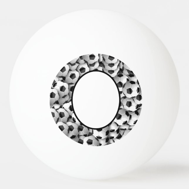 Pelota De Ping Pong Tema del fútbol personalizado (Anverso)