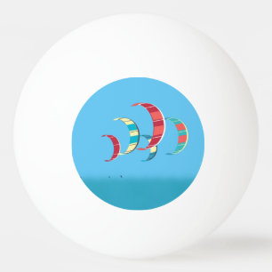 Pelota De Ping Pong Tema del kite surf