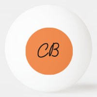 Tendencia Monograma Tangerino Fresco Ping Pong Bal