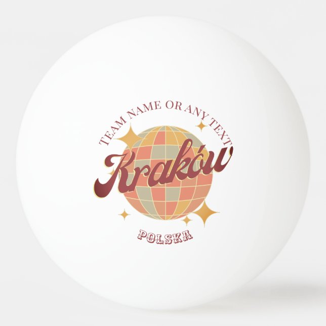 Pelota De Ping Pong Tenis de mesa de Cracovia Cracovia Cracovia Ciudad (Anverso)