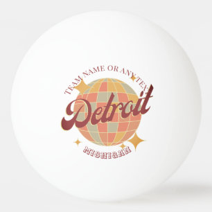 Pelota De Ping Pong Tenis de mesa de Detroit Michigan City