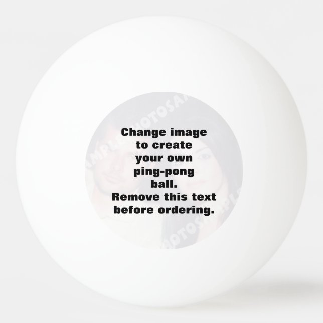 Pelota De Ping Pong Tenis de mesa de fotos personalizado (Anverso)