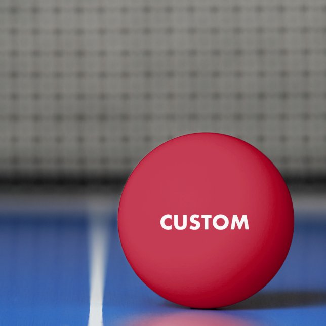 Pelota De Ping Pong Tenis de mesa ROJO personalizado personalizado (Neto)