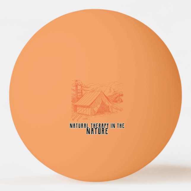 Pelota De Ping Pong Terapia natural en la naturaleza (Anverso)