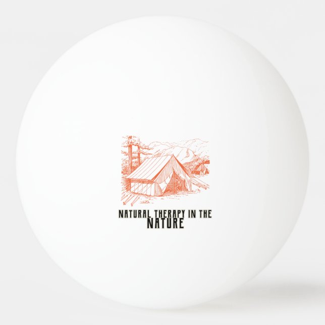 Pelota De Ping Pong Terapia natural en la naturaleza (Anverso)