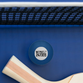 Pelota De Ping Pong Texto desgastado y raspado Workout 247365 negro